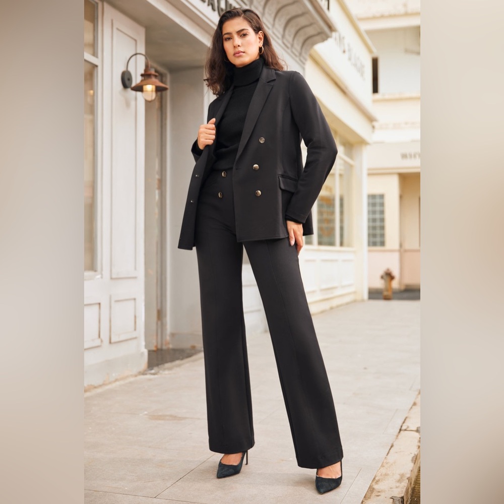 EUC Betabrand Double Breasted Blazer (Black) - Picture 3 of 5